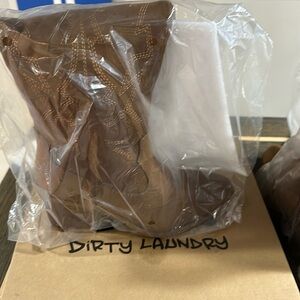 Dirty Laundry Upwind Brown Cowboy Boots Size 6 Women. NWT
